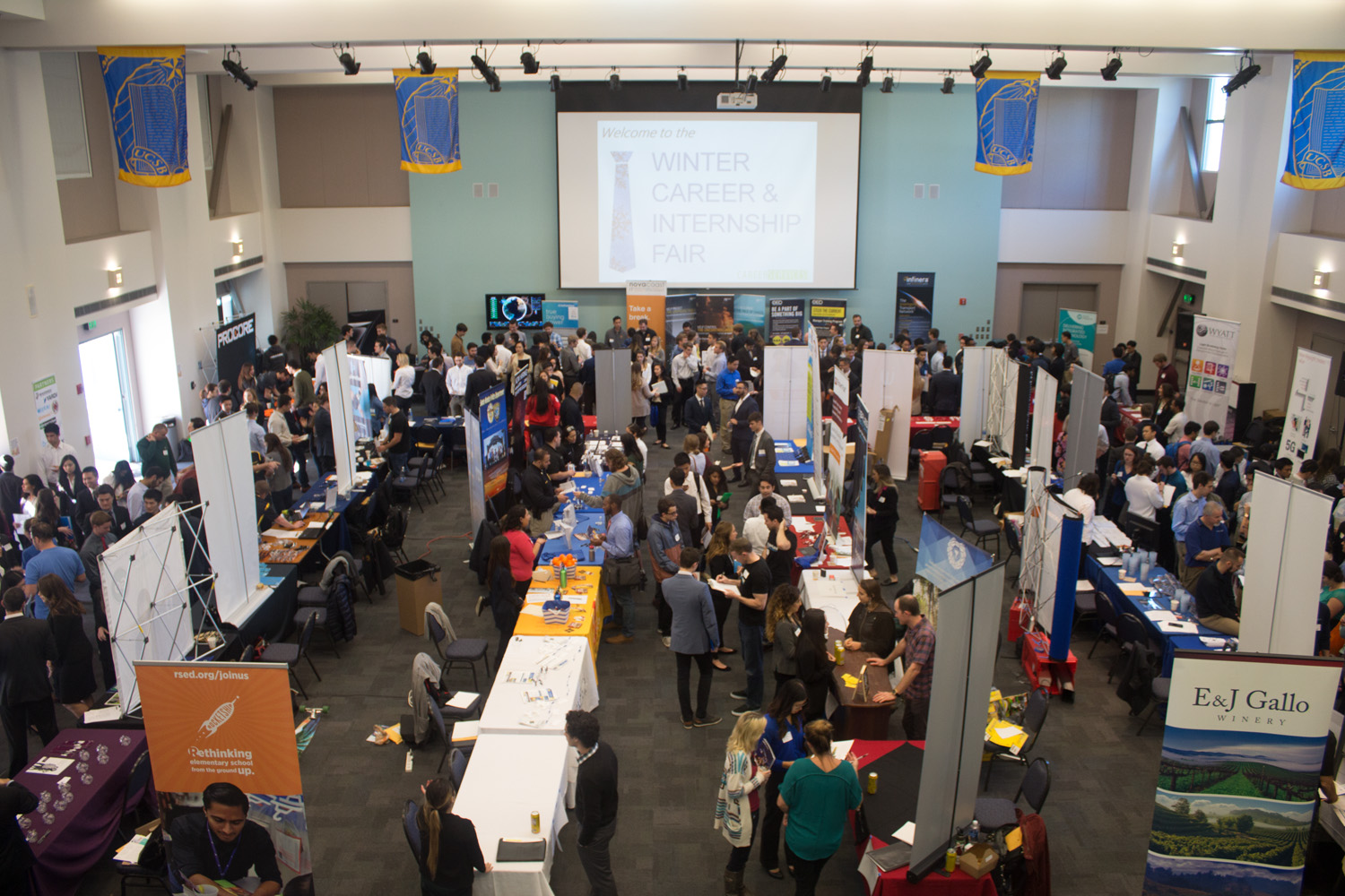 career fair tables