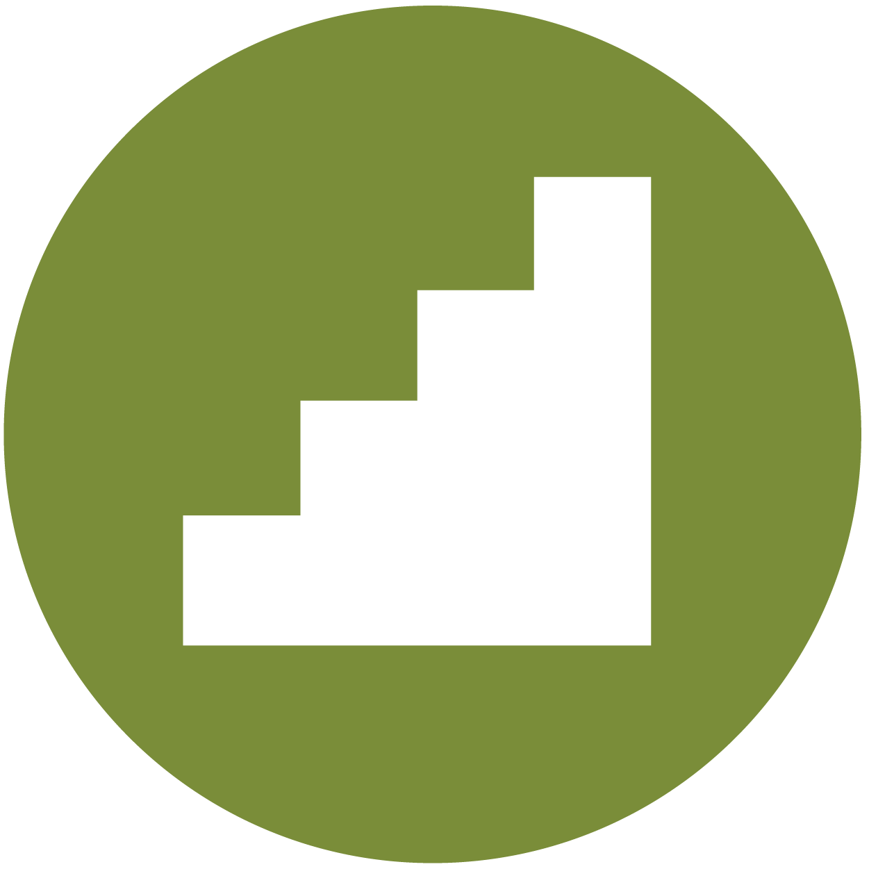 staircase icon for gain experience
