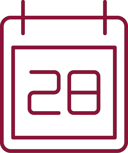 calendar icon for communications + arts events