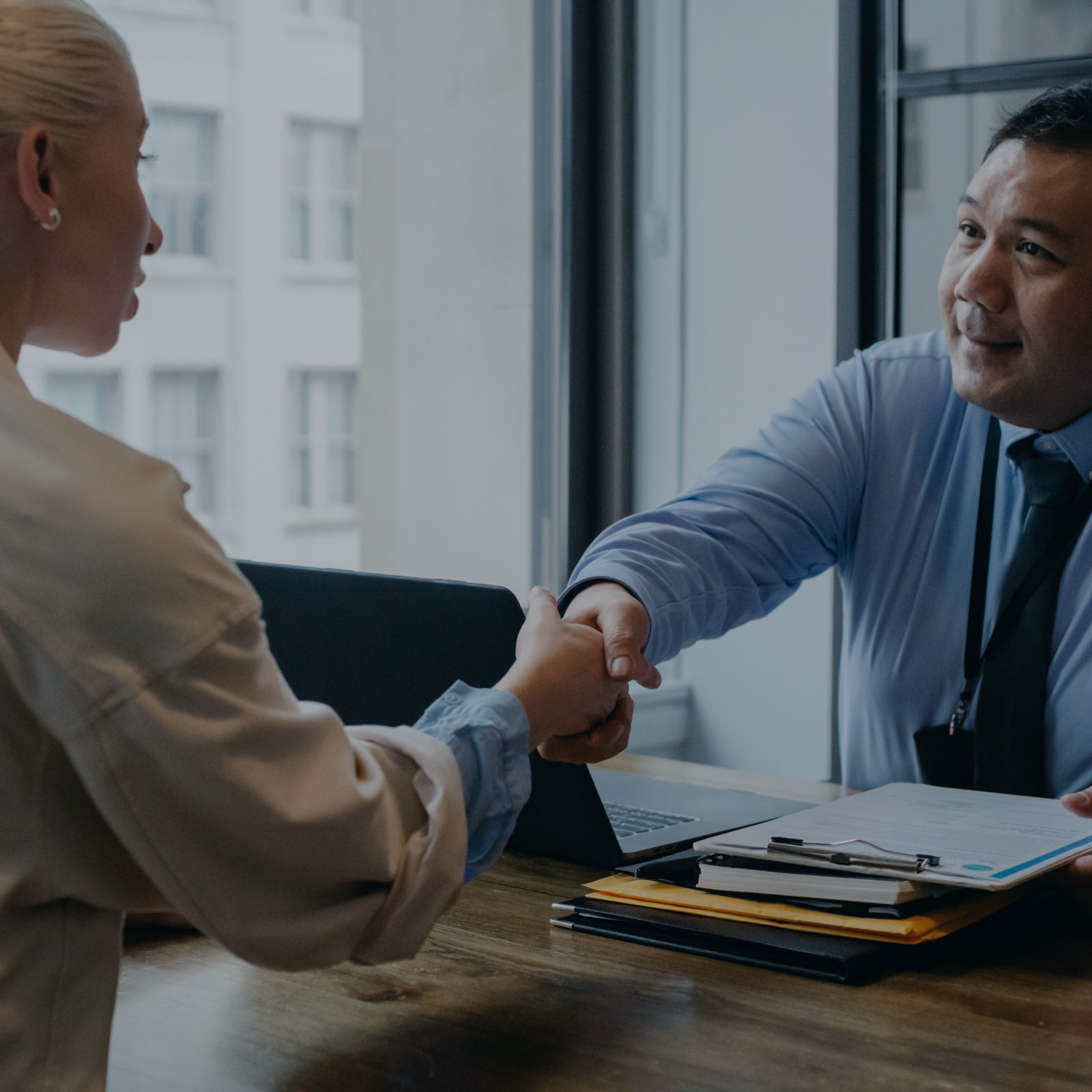 People shaking hands