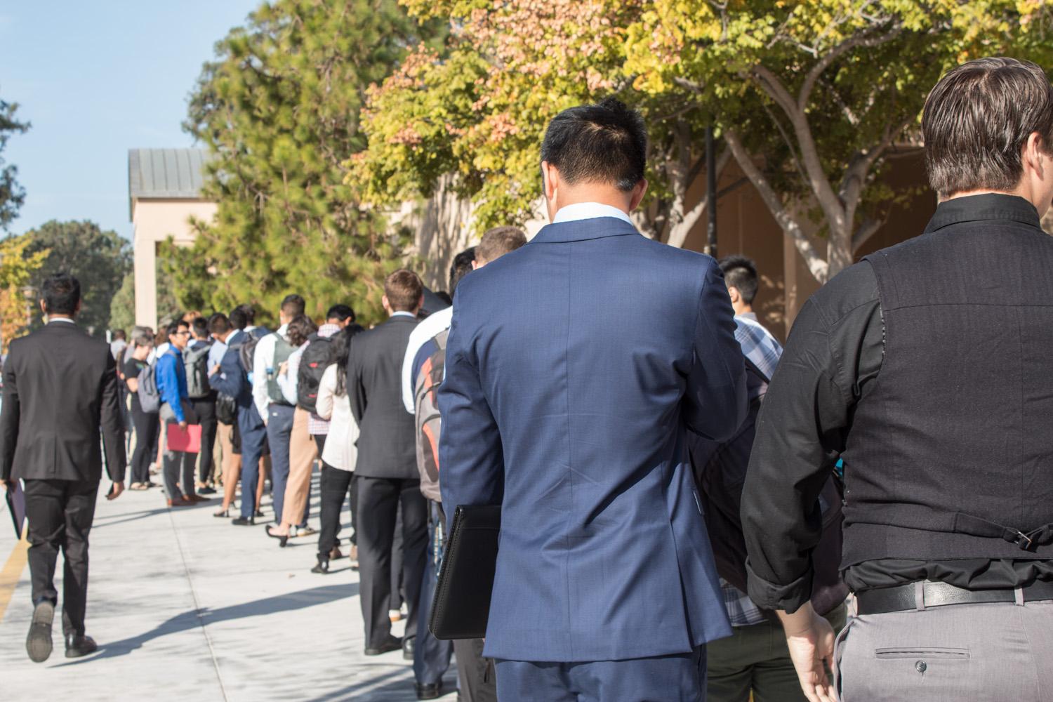 photo of UCSB career fair for job search strategies