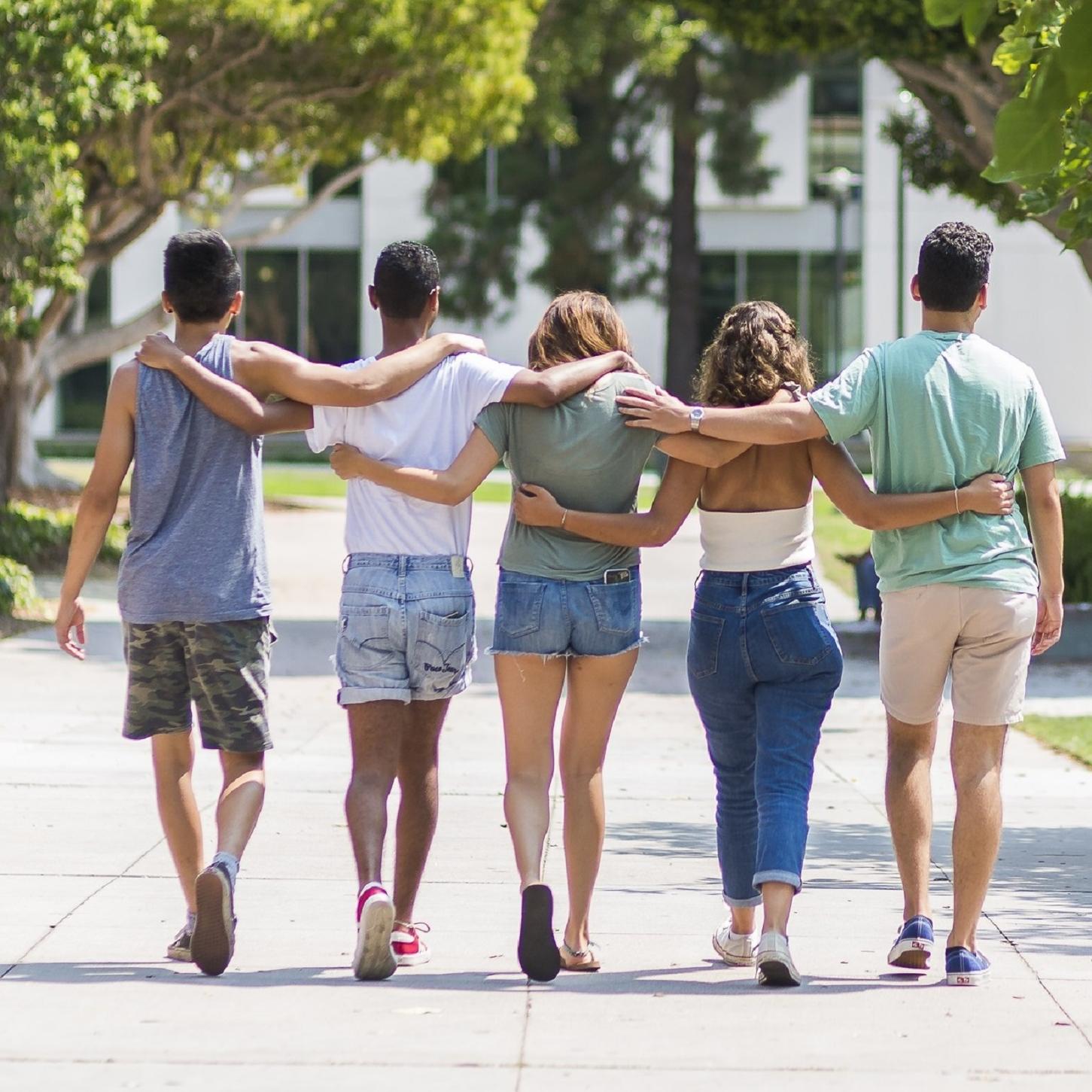 Students embracing